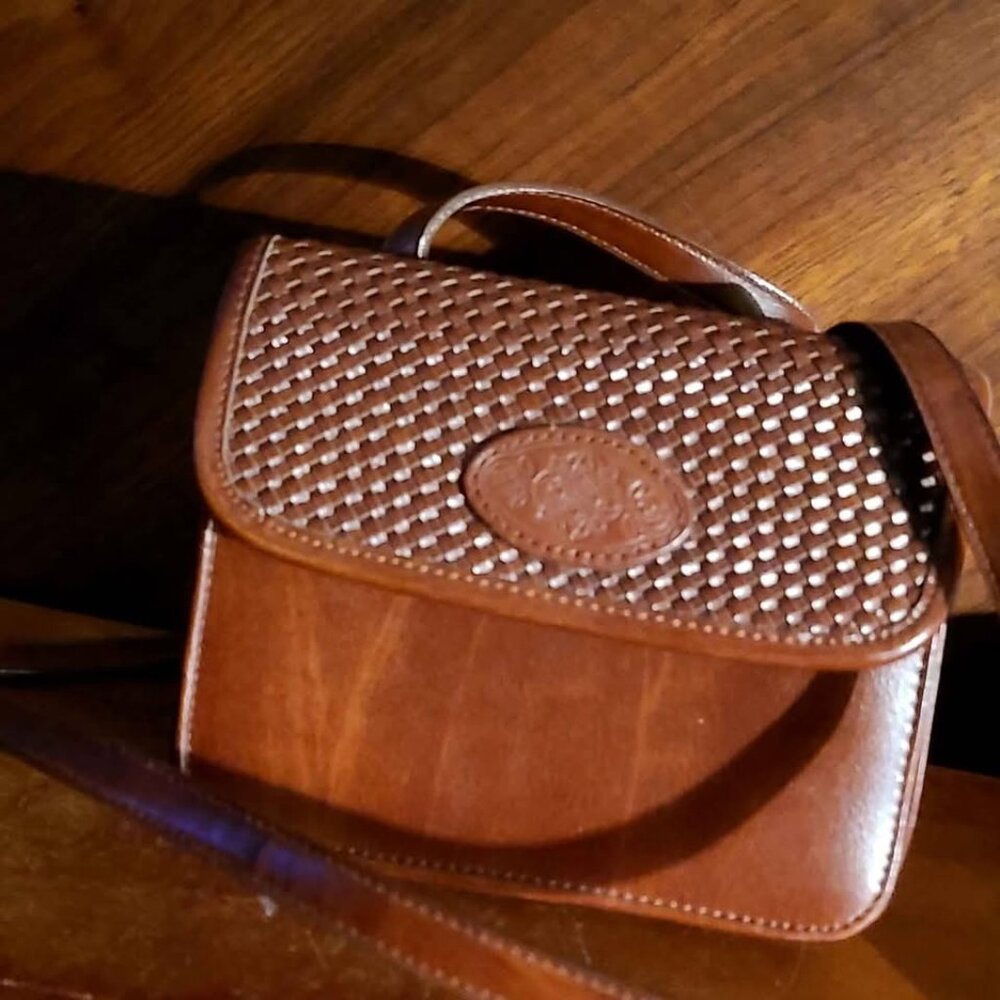 Cute Little Santa Barbara-style Brown Leather Saddlebag Purse